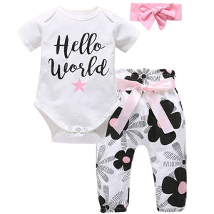 Summer 2018 Baby Girls Clothes  Floral Fashion